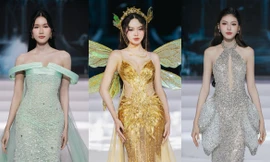 Dàn người đẹp Hoa hậu Việt Nam hội tụ tại show thời trang: Thanh Thủy xinh như Tinberbell