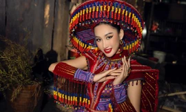 Trang phục dân tộc dự thi Miss Global 2022 của đại diện Việt Nam được khen hết lời