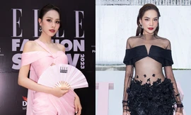 Á hậu Ngọc Hằng về nước đã lập tức tham dự sự kiện cùng Hoa hậu Lê Hoàng Phương