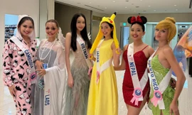 Miss International 2024: Thanh Thủy hóa "cô tiên xanh" trong sự kiện Halloween