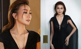 Thanh Hằng diện đồ của NTK Công Trí, tạo dấu ấn với thương hiệu trang sức xa xỉ