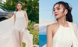 Thanh Hằng giữ phong độ "chị đại làng mẫu", diễn kết show Adrian Anh Tuấn