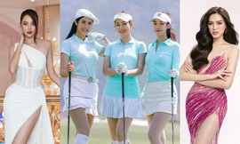 Hoa hậu Đỗ Thị Hà cùng 4 hoa hậu là đại sứ hình ảnh của Tiền Phong Golf Championship 2021