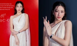 Hoa hậu Lương Thùy Linh diện thiết kế của Elie Saab trong lần đầu làm MC WeChoice