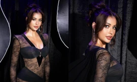 Hoa hậu Thái Lan Anntonia Porsild khoe dáng với trang phục xuyên thấu táo bạo