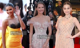 Dàn Hoa - Á hậu tại thảm đỏ LHP Cannes 2025, team Pháp và Thái Lan chiếm ưu thế