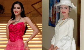 Miss World 2025: Ý Nhi diện trang phục lấy cảm hứng từ hoa sen tại phần thi Top Model