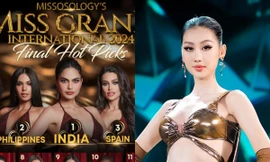 Miss Grand International 2024: Quế Anh có tên trong BXH dự đoán cuối cùng
