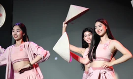 Top 41 Hoa hậu Việt Nam 2024 tập luyện tại sân khấu Chung khảo toàn quốc