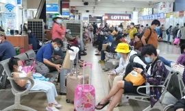 TPHCM: Vé xe khách tăng tới 60% nhưng vẫn đón 1,2 triệu lượt khách dịp Tết