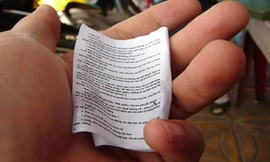 TPHCM: Phát hiện một thí sinh mở tài liệu thu nhỏ