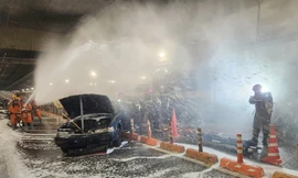 Huy động 4.000 người tham gia diễn tập chữa cháy tại metro số 1