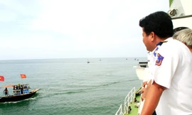 Lực lượng Vùng CSB 2 là chỗ dựa vững chắc cho ngư dân. Ảnh: Nguyễn Thành