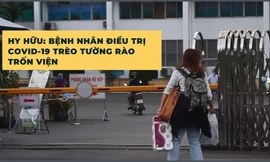 Nóng: Bệnh nhân mắc COVID-19 trèo tường rào bỏ trốn