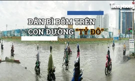 Dân bì bõm trên 'cung đường tỷ đô' ở TPHCM