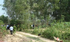 HIện trường vụ án. Ảnh: Hưng Nguyễn