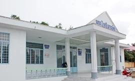 Nhà văn hóa xã Tân Tiến thường đóng cửa. Ảnh: Thanh Chương