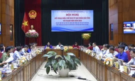 Hội nghị đối thoại giữa chủ tịch tỉnh và thanh niên. 