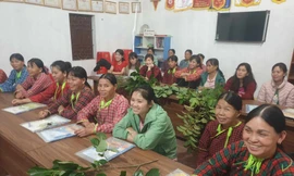 Đồng bào các dân tộc huyện Cao Lộc hào hứng học nghề nông thôn. (ảnh: Duy Chiến)