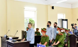 Ba bị cáo: Xôm, Thương, Hồng ra tòa lĩnh án tử hình -Ảnh: TL