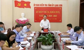 Ủy ban Kiểm tra tỉnh ủy Lạng Sơn xem xét vi phạm của tổ chức, cá nhân có dấu hiệu vi phạm. 