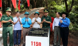Khánh thành đường kiểm tra mốc giới Lạng Sơn. Ảnh: Duy Chiến 