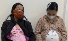 Ngăn chặn vụ đưa 2 phụ nữ mang bầu sang Trung Quốc. Ảnh: CB