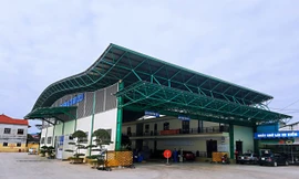 Trung tâm đăng kiểm Lạng Sơn hoạt động trở lại .Ảnh: Duy Chiến 