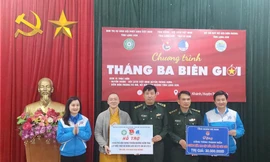 Hỗ trợ, xây dựng biên giới Lạng Sơn .Ảnh: Duy Chiến 