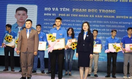 Tôn vinh các cá nhân khởi nghiệp tiêu biểu tỉnh Lạng Sơn -Ảnh: Duy Chiến 