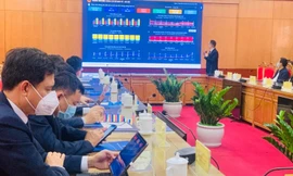 Trung tâm thông tin chỉ đạo, điều hành UBND tỉnh Lạng Sơn được xem như "bộ não số" của địa phương - Ảnh: Duy Chiến 