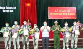 Nhiều phạm nhân ở tỉnh biên giới Lạng Sơn, Cao Bằng được đặc xá, giảm án