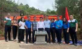 Với sự chung tay của Đoàn Bộ Kế hoạch- Đầu tư, tuổi trẻ Lạng Sơn, cán bộ, chiến sỹ và nhân dân địa phương 5 đường lên cột mốc ở biên giới Bắc Xa đã hoàn thành tốt đẹp -Ảnh: Duy Chiến 