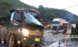 Hiện trường vụ tai nạn .Ảnh: Duy Chiến 