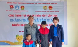 Khánh thành nhà Khăn quàng đỏ ở Lạng Sơn. Ảnh: Duy Chiến