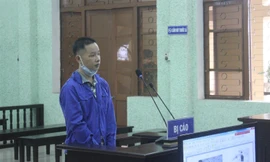 Bị cáo Chản ra tòa, lĩnh án -Ảnh: P.O