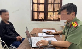 Công an tỉnh Lạng Sơn làm việc với đối tượng H.V.T