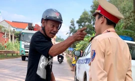 Đối tượng Từng đe dọa CSGT Lạng Sơn. 