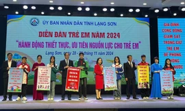 Trẻ em trao khuyến nghị, thông điệp cho lãnh đạo tỉnh Lạng Sơn.