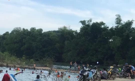 Do tắm suối không có bảo hộ, tại tỉnh Lạng Sơn thời gian qua đã xảy ra nhiều vụ đuối nước thương tâm -Ảnh: TL