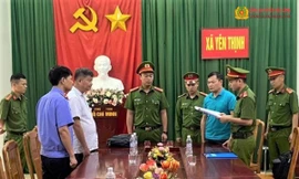 Lực lượng chức năng triển khai công tác tố tụng đối với các đối tượng có liên quan.