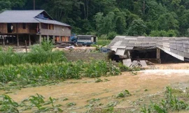 Mưa lớn kéo dài ở Cao Bằng đã gây thiệt hại về người và tài sản của người dân địa phương -Ảnh: TL