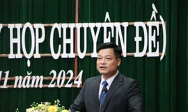 Tân Chủ tịch UBND huyện Cao Lộc Nguyễn Ngọc Thiều. 