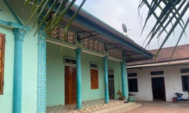 Hiện trường nơi xảy ra án mạng.