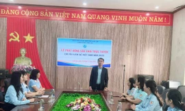 Triển khai cuộc thi tìm hiểu lịch sử Việt Nam. Ảnh: Duy Chiến 