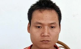 Đối tượng Trường tại cơ quan công an. Ảnh: TL