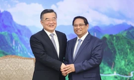 Thủ tướng Phạm Minh Chính tiếp Phó Ủy viên trưởng Nhân đại Trung Quốc Trương Khánh Vĩ. (Ảnh: VGP)