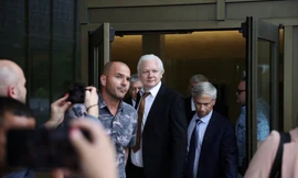 Ông chủ WikiLeaks Julian Assange đã được trả tự do và trở về Úc. (Ảnh: Reuters)