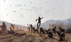 Binh lính Triều Tiên trong một cuộc huấn luyện. (Ảnh: KCNA)