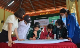 Triển khai dự án phòng chống lao động trẻ em ở tỉnh Điện Biên. (Ảnh: World Vision Vietnam)